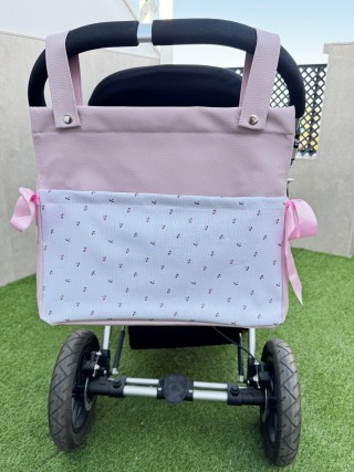 BOLSO POLIPIEL FLORES MAQUILLAJE