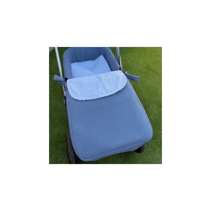 COLCHA CAPAZO WAFFLE AZUL/PLUMETI