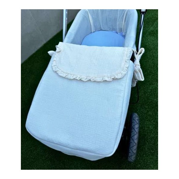 COLCHA CAPAZO MUSELINA BEIGE