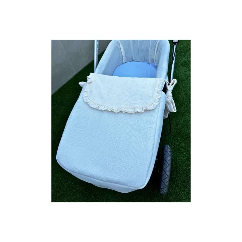 COLCHA CAPAZO MUSELINA BEIGE