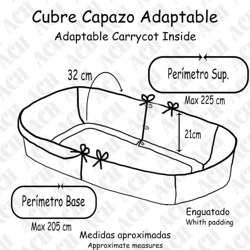 CUBRECAPAZO ADAPTABLE ARTESANIA CHARI REF540 MIMOSA