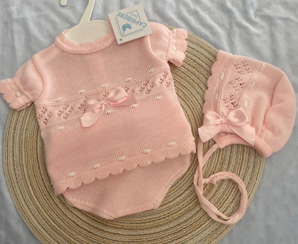 CONJUNTO PRIMERA PUESTA 3 PIEZAS HILO