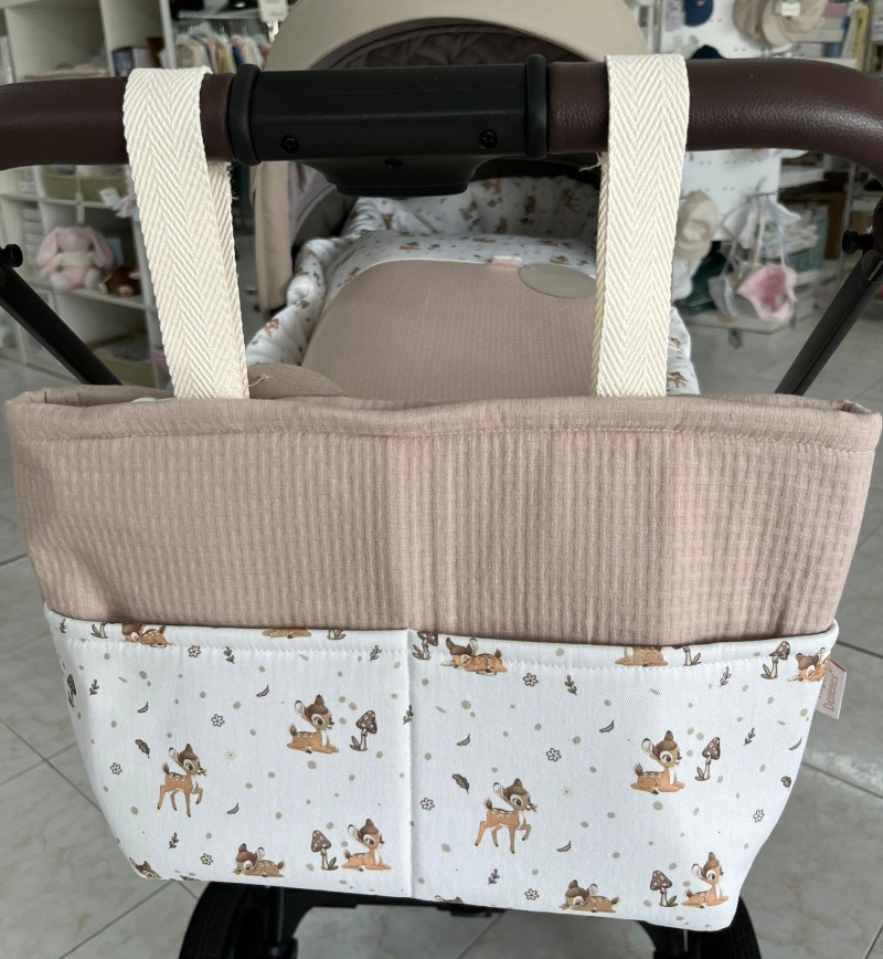 CONJUNTO CUBRECAPAZO, SACO Y BOLSO BAMBI BEIGE