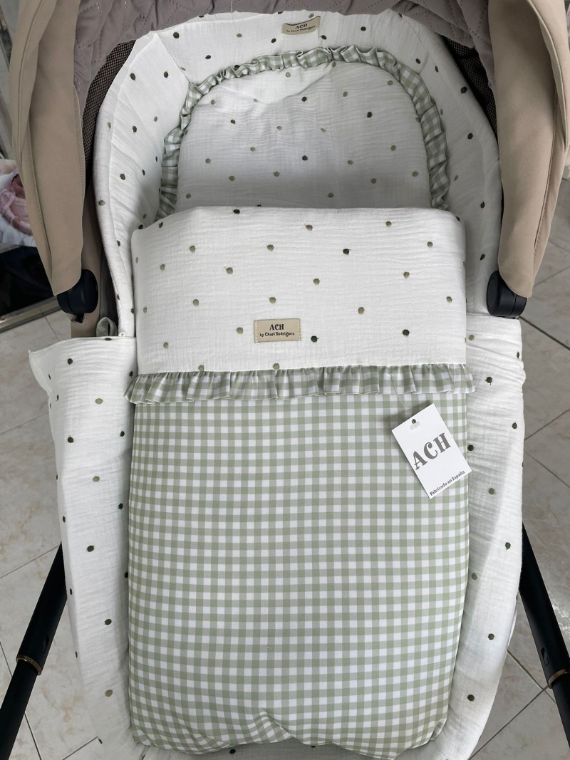 CONJUNTO CUBRECAPAZO, SACO Y BOLSO PLUMETO ART.CHARI