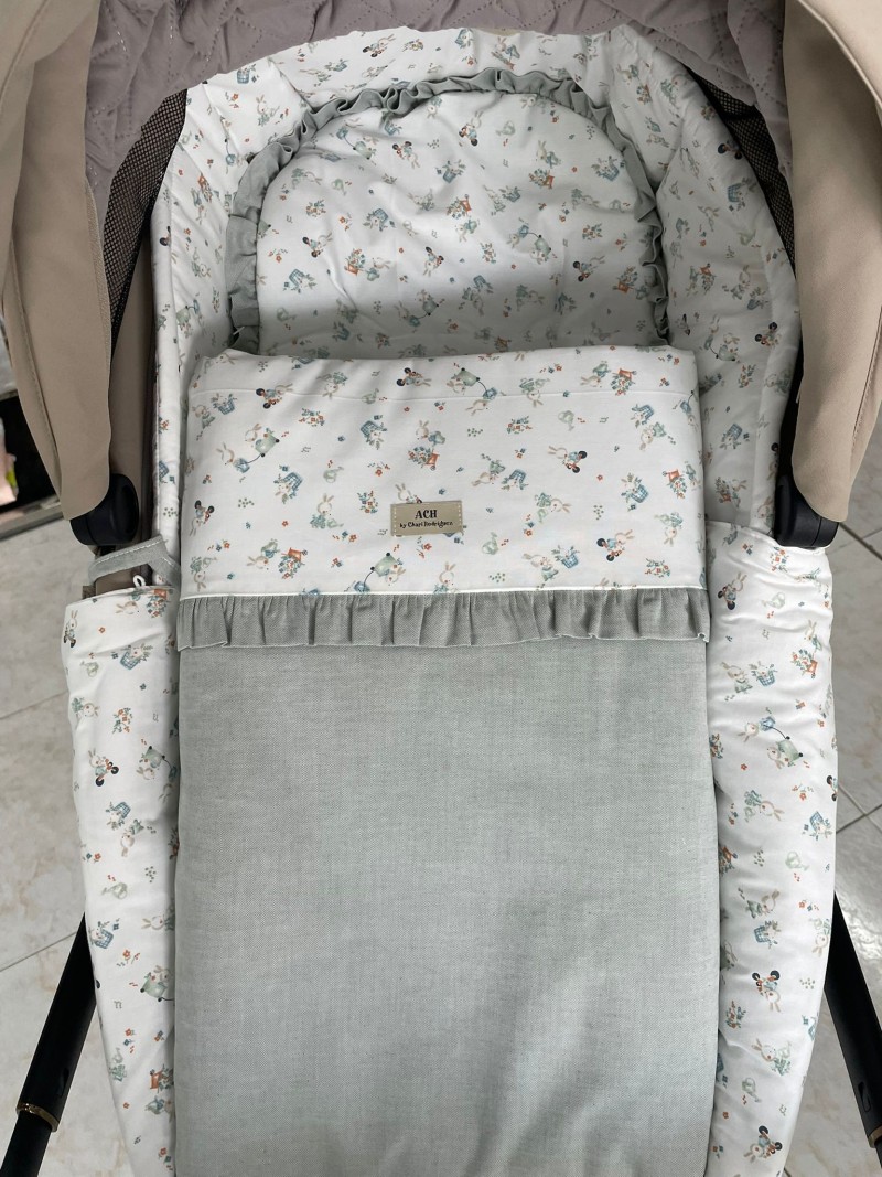 CONJUNTO CUBRECAPAZO, SACO Y BOLSO CARROTS MINT ART.CHARI