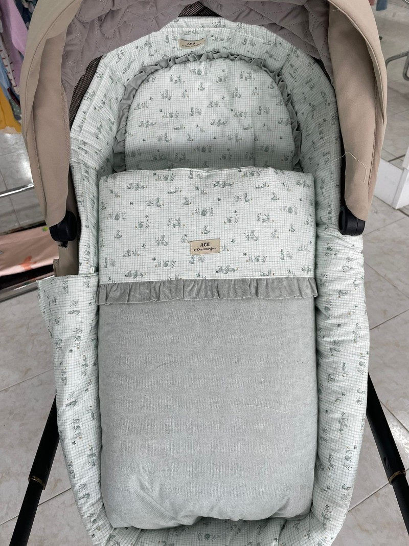 CONJUNTO CUBRECAPAZO Y SACO PROVENZA VERDE ART.CHARI