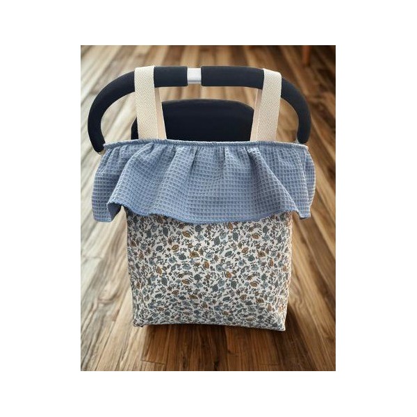 BOLSO MOD. FLOR ANGELA WAFFLE AZUL