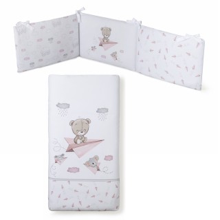 COLCHA + PROTECTOR OSITO